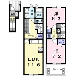 サンエミ　Ａの物件間取画像